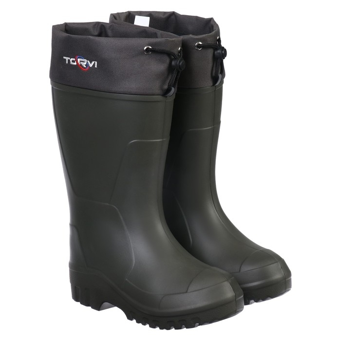 Сапоги "TORVI" из ЭВА с 4-слойным вкладышем (мех): -40С, цвет олива, размер 42