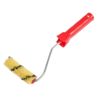 Валик ЛОМ, полиэстер, 100 мм, рукоятка d=6 мм, D=16 мм, ворс 10 мм, 2 запасных шубки Валик ЛОМ, полиэстер, 100 мм, рукоятка d=6 мм, D=16 мм, ворс 10 мм, 2 запасных шубки