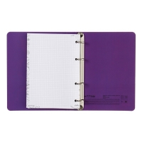 Тетрадь на кольцах А5, 100 листов в клетку MESHU Miumiu, обложка мелованный картон, матовая ламинация, тиснение фольгой