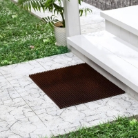 Покрытие ковровое щетинистое &laquo;Травка&raquo;, 45&times;60 см, цвет тёмный шоколад