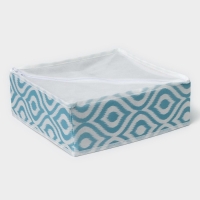 Органайзер для хранения белья Доляна &laquo;Лагуна&raquo;, 16 ячеек, 27&times;25&times;10 см, цвет бирюзовый