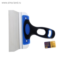 Шпатель фасадный ТУНДРА, 200 мм, нержавеющая сталь, двухкомпонентная рукоятка Шпатель фасадный ТУНДРА, 200 мм, нержавеющая сталь, двухкомпонентная рукоятка