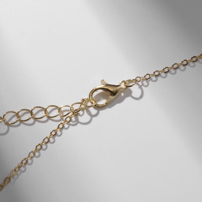 Кулон &laquo;Прелесть&raquo; шоколад, цвет коричнево-красный в золоте, 40 см