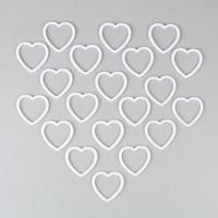 Основа для изготовления ловца снов &laquo;Сердце&raquo;, набор 20 шт., размер 1 шт. &mdash; 6 &times; 6 &times; 0,45 см