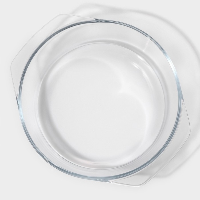 Кастрюля из жаропрочного стекла для запекания Доляна &laquo;Фуэго&raquo;, 1 л, 20,7&times;18&times;8 см, с крышкой