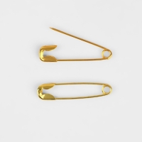 Булавки английские, 19 мм, 2000 шт, цвет золотой