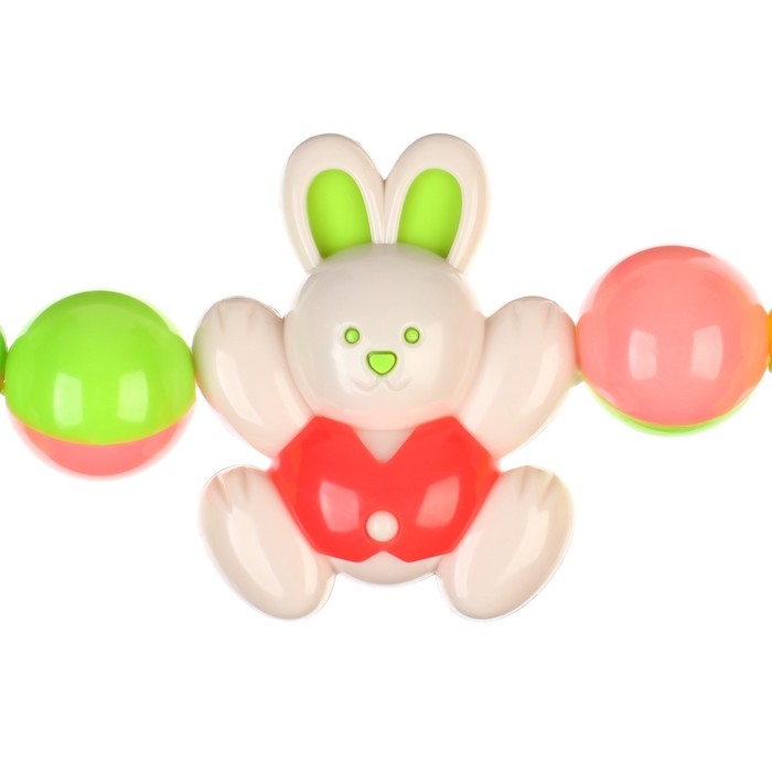 Растяжка на коляску/кроватку &laquo;Зайки&raquo;, 4 игрушки, Крошка Я