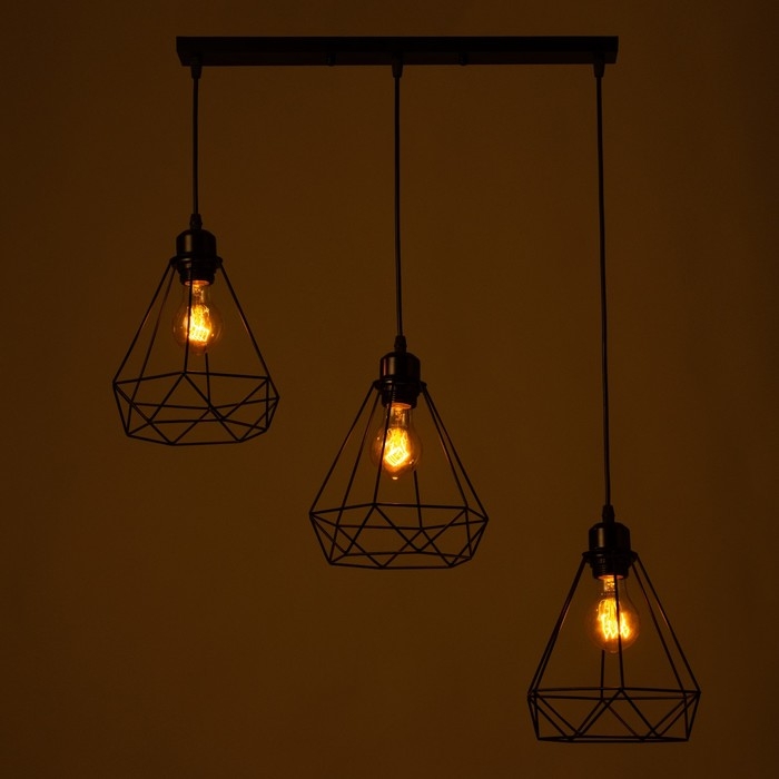 Светильник "Брук" 3хЕ27 40Вт 50х18х19-122 см