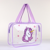 Косметичка на молнии, цвет сиреневый Косметичка на молнии, цвет сиреневый