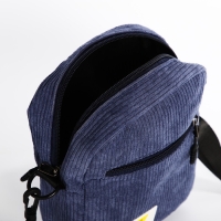 Сумка молодёжная на молнии, цвет синий Сумка молодёжная на молнии, цвет синий