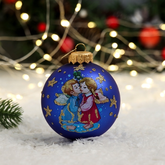 Шар "Ангелочек нежный 2", 80 мм, в подарочной упаковке