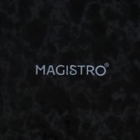 Тарелка фарфоровая Magistro &laquo;Ночной дождь&raquo;, 17,7&times;2,2 см, цвет чёрный