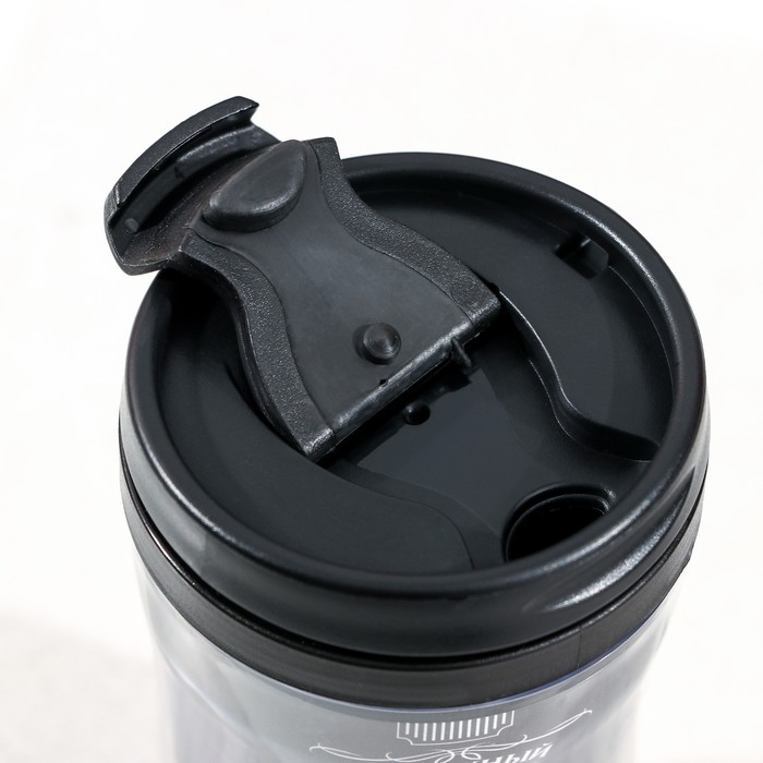 Новогодний подарочный набор косметики &laquo;Крутой мужик&raquo;, гель для душа во флаконе виски 250 мл и термостакан 250 мл, Новый Год