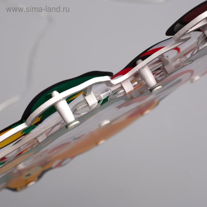 Светодиодная фигура &laquo;Дед Мороз на парашюте&raquo; 19 &times; 42 см, пластик, 220 В, свечение мульти (RG/RB)