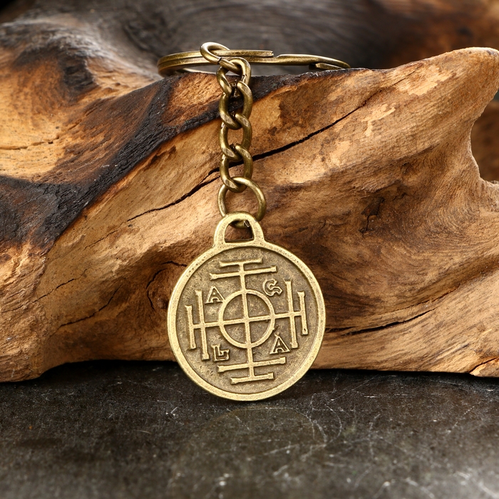 Амулет-брелок Амулет-брелок "Колесо Фортуны" №25, металлический