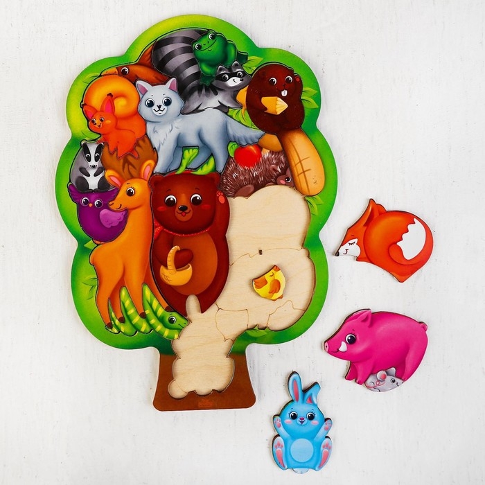 Головоломка &laquo;Лесные животные&raquo; 28х20 см