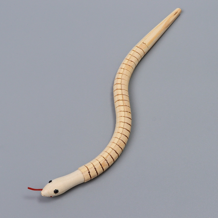 Новый год! Деревянная игрушка &laquo;Змея&raquo;, 30 &times; 1,6 &times; 1,6 см