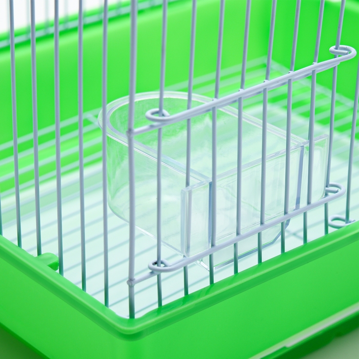 Клетка для птиц укомплектованная Bd-1/1d, 30 х 23 х 39 см, зелёная (фасовка 12 шт) Клетка для птиц укомплектованная Bd-1/1d, 30 х 23 х 39 см, зелёная (фасовка 12 шт)