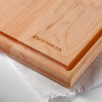 Доска разделочная Доляна &laquo;БУКовский&raquo;, 30&times;20&times;2 см, бука, с ручкой и кровостоком, бук