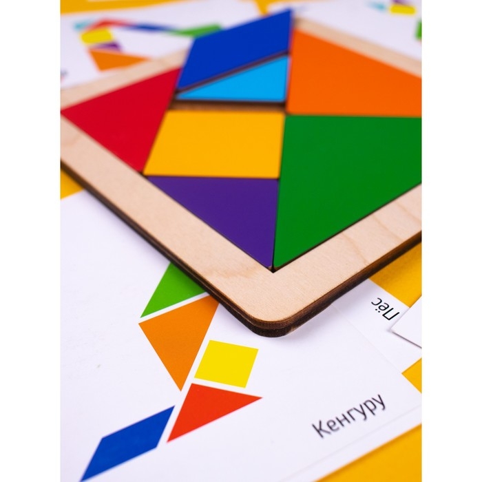 Головоломка &laquo;Танграм&raquo; с карточками (17 шт.)