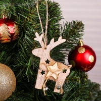 Подвеска новогодняя &laquo;Олень с колокольчиками&raquo; МИКС