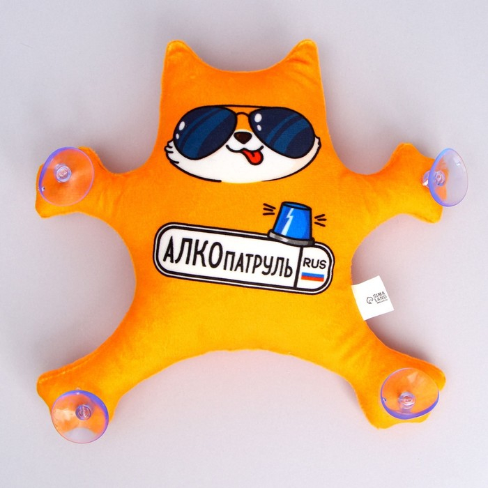 Автоигрушка &laquo;Алкопатруль&raquo;, кот, на присосках