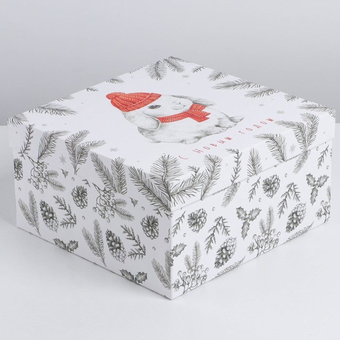 Набор подарочных коробок 3 в 1 &laquo;С Новым годом&raquo;, 18 х 18 х 10‒22 х 22 х 12 см, Новый год