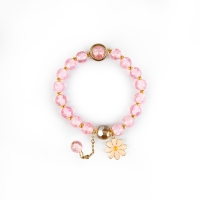 Детские накладные ногти &laquo;Весенний букет&raquo;, 24 шт, набор с браслетом