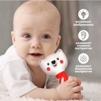 Игрушка - пищалка &laquo;Новогодний мишка&raquo;, подарочная упаковка, Крошка Я