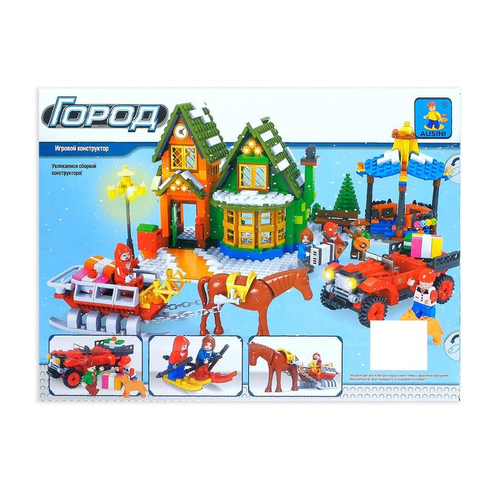 Конструктор &laquo;Домик Санты&raquo;, 860 деталей