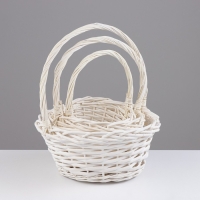 Набор корзин, 3 шт, 24×12×12/29 см, 19×10×10/25 см, 15×9×9/20 см, ива Набор корзин, 3 шт, 24×12×12/29 см, 19×10×10/25 см, 15×9×9/20 см, ива