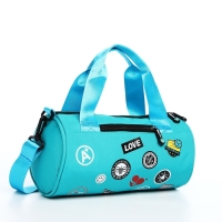 Сумка молодёжная на молнии, цвет бирюзовый Сумка молодёжная на молнии, цвет бирюзовый