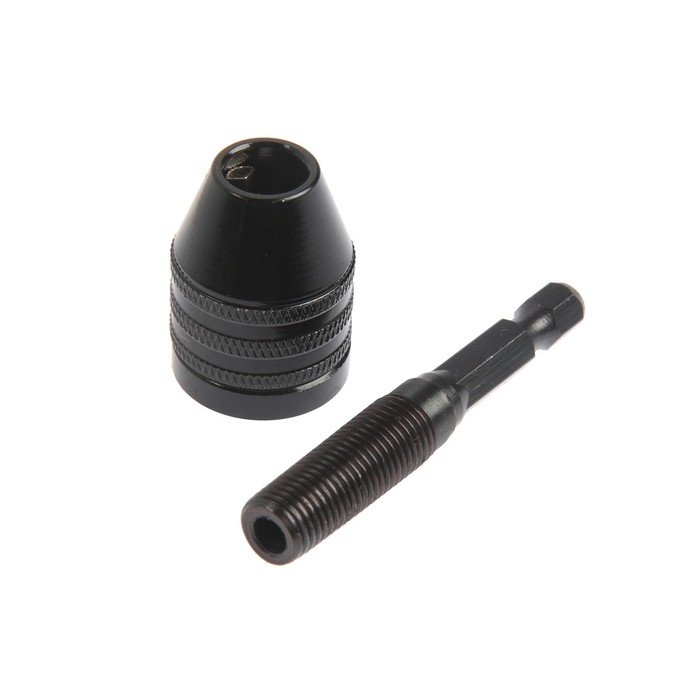 Мини-патрон для дрели, ТУНДРА, хвостовик 1/4 Мини-патрон для дрели, ТУНДРА, хвостовик 1/4", зажим 0.3 - 6.5 мм