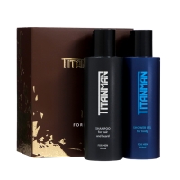 Подарочный набор мужской TITANMAN Гель для душа,150 мл + Шампунь для волос и бороды, 150 мл Подарочный набор мужской TITANMAN Гель для душа,150 мл + Шампунь для волос и бороды, 150 мл