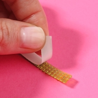 Стразы самоклеящиеся, d = 2 мм, ширина - 7 мм, 4,5 &plusmn; 0,5 м, цвет радуга