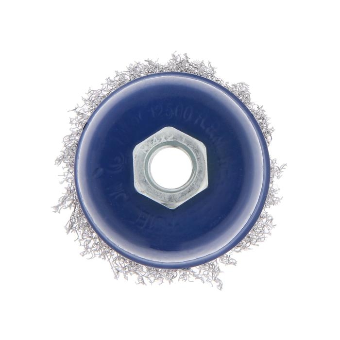 Щетка металлическая для УШМ ТУНДРА, &laquo;чашка&raquo;, М14, 75 мм