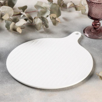 Блюдо фарфоровое для подачи Magistro &laquo;Гриль Бланш&raquo;, d=30,5 см, цвет белый