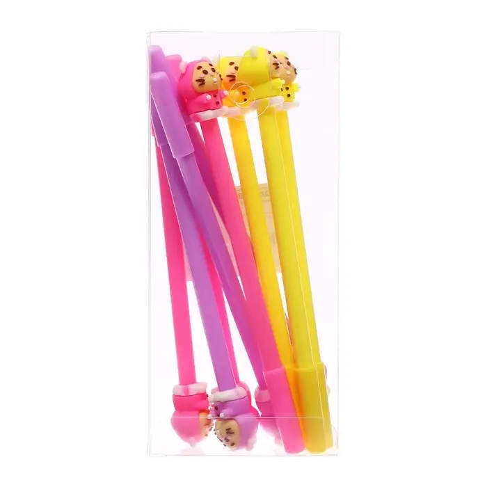 Ручка - прикол гелевая &laquo;Зверушки&raquo;, синий стержень, МИКС