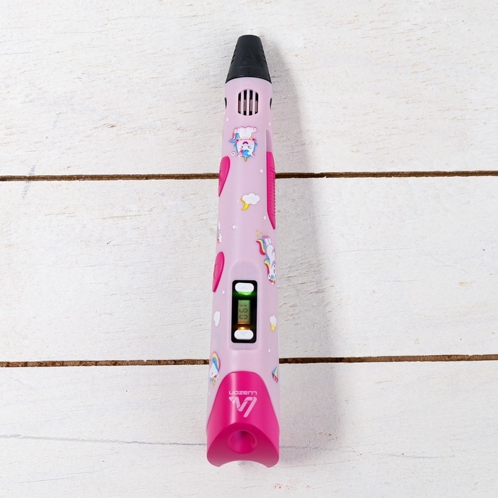 3D ручка Luazon Unicorn, трафареты и 150 метров пластика комплекте, работа с ABS и PLA