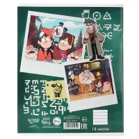 Тетрадь в линейку 18 листов, 5 видов МИКС, обложка мелованный картон, &laquo;Гравити Фолз&raquo;