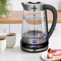 Чайник электрический стеклянный КТ-6765 - 2.2 л