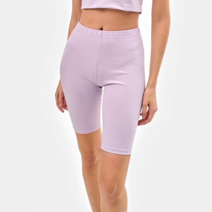 Шорты (велосипедки) женские MINAKU цвет лавандовый, р-р 44 Шорты (велосипедки) женские MINAKU цвет лавандовый, р-р 44