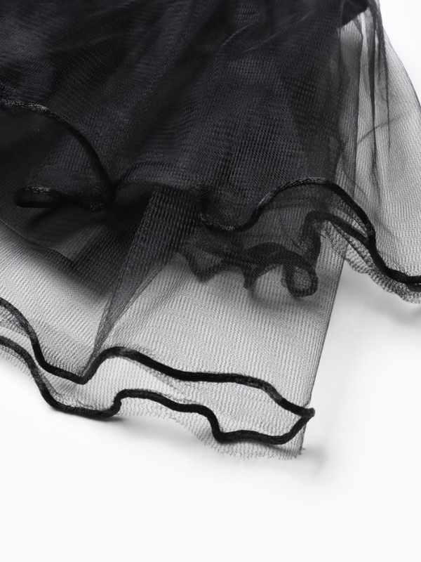 Юбка сетка детская KAFTAN, черный, размер 28