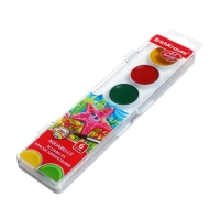 Акварель 6 цветов, ErichKrause ArtBerry, с УФ-защитой, без кисти, пластиковая коробка, европодвес