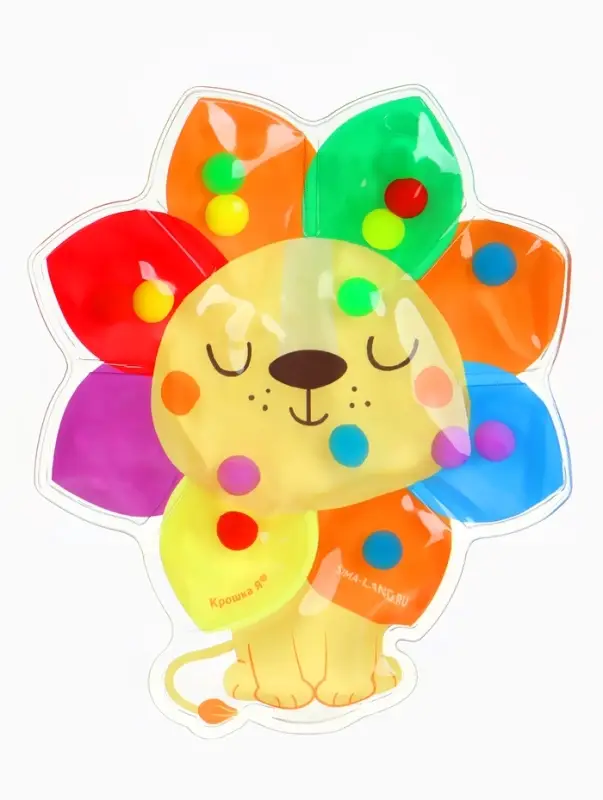 Развивающий сортер - сквиш для малышей &laquo;Лев&raquo;, в пакете Крошка Я