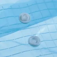 Папка-конверт на кнопке, А4, 120 мкм, Calligrata "Клетка", тонированная, синяя