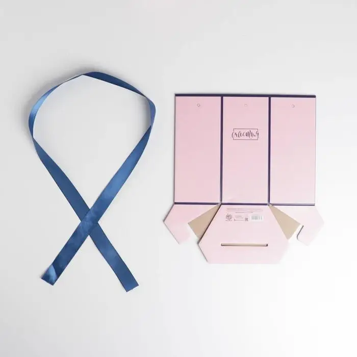 Коробка складная шестигранник &laquo;Пудровый розовый&raquo;, 17 &times; 14,8 &times; 19,5 см