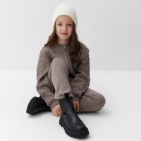 Кофта детская MINAKU, цвет коричневый, рост 128 см Кофта детская MINAKU, цвет коричневый, рост 128 см