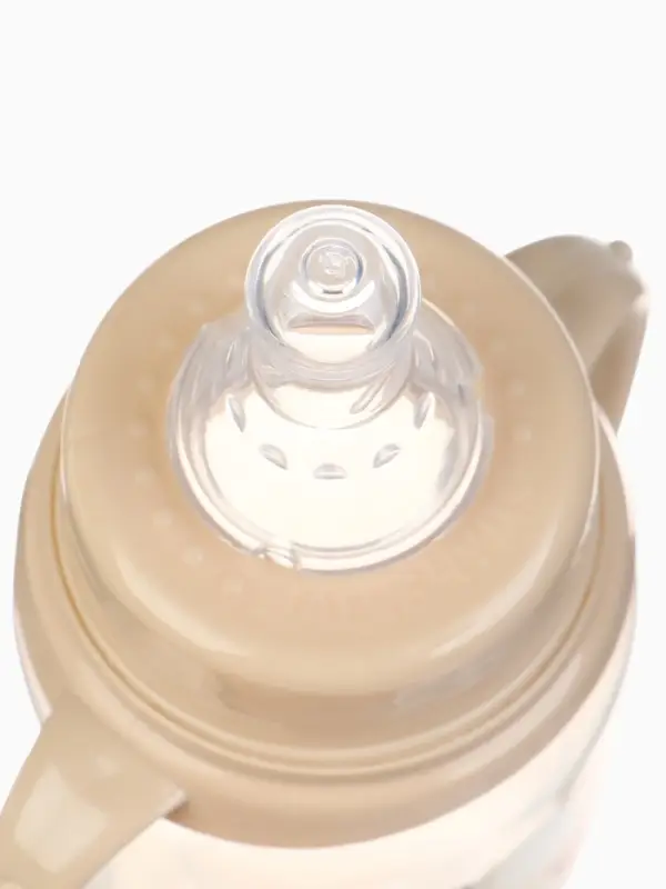 Бутылочка для кормления &laquo;Baby Bear&raquo; 250 мл, цилиндр, бежевый Mum&Baby