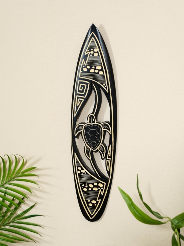 Панно Панно "Доска для сёрфа "Черепашка" дерево 40х11 см